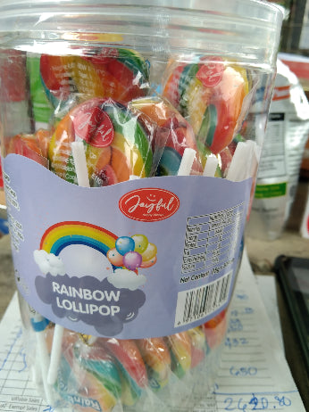 Rainbow lollipop