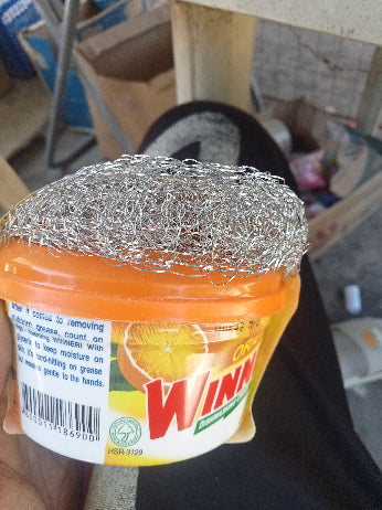 Winner with steel wool