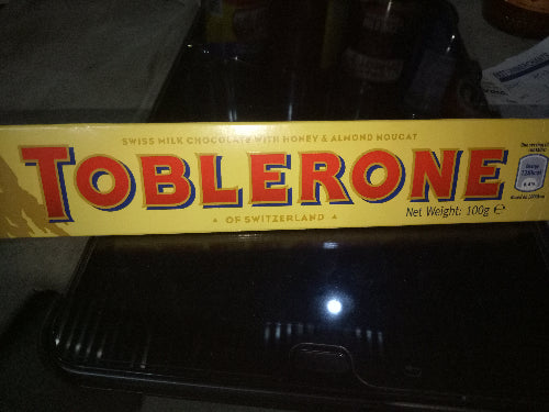 100g Swiss Milk Chocolate with Honey & Almond Nougat TOBLERONE