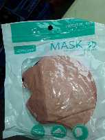 3D Beige Disposable Protective Facemask