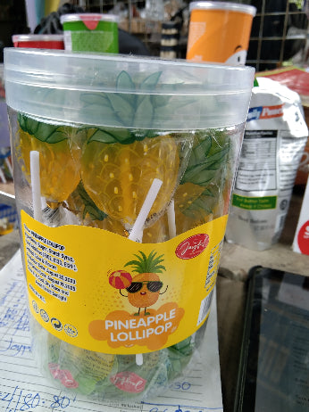 Pineapple lollipop