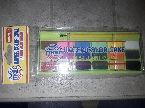 18 Colors MGK Water Color Cake