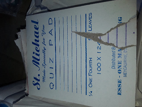 Quiz Pad 1/4 Paper