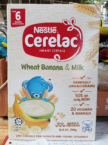 250g Cerelac Wheat Banana & Milk