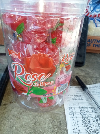 Rose lollipop