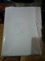 Short White File Folder