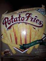 21g Potato Fries Plain Salted