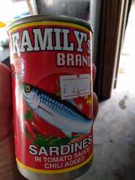 155g Family's Hot Sardines In Tomato Sauce