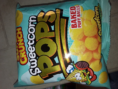 22g Supercrunch Sweetcorn Pops Baked Puff Balls