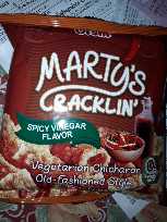 26g Martys Cracklin Spicy Vineger Flavor