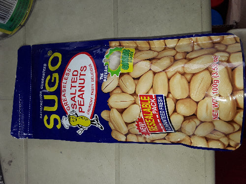 100g Sugo Salted Peanuts Garlic Flavor