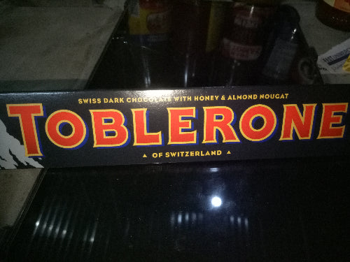 100g Swiss Dark Chocolate with Honey & Almond Nougat TOBLERONE