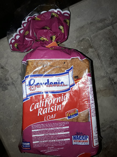 400g Gardenia California  Raisin Loaf