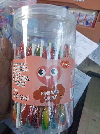 Heart Swirl Lollipop