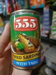 155g 555 Fried Sardines Tausi