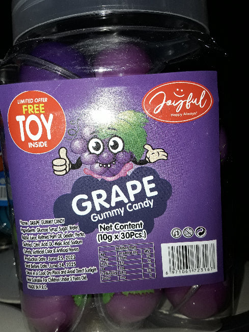 10g Joyful GRAPE Gummy Candy