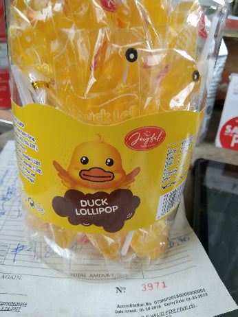Duck lollipop