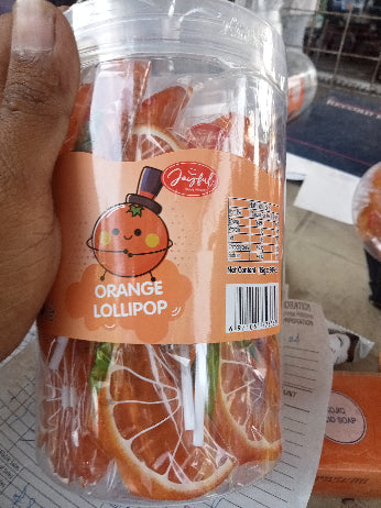 Orange lollipop