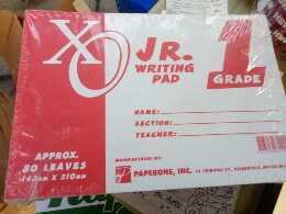 Grade 1 XO Jr. Writing Pad