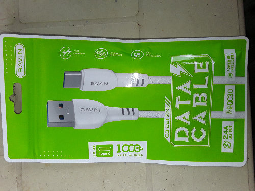 (Type C) BAVIN CB221 2.4A USB FAST CHARGING DATA TRANSFER CABLE